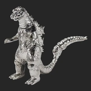 CCP Godzi 1964 Sofubi Middle Size Silver Metallic Ver Figure Japan - Picture 1 of 7