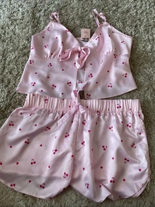 Lovely Satin Feel New With Tags Boux Avenue Shorty Pyjamas Size 16 - Picture 1 of 4