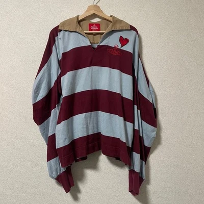 Camisa Polo Vivienne Westwood Etiqueta Roja Grande Moda Informal Mujeres Manga Larga Foto 1 de 4