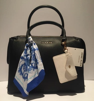 NUEVO CON ETIQUETAS BOLSO BANDOLERA MARCA ANN KLEIN/DOBLES ASAS NEGRO Foto 1 de 2