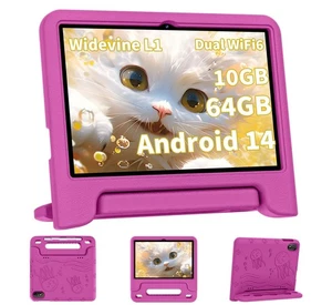 COLORROOM 2025 Upgraded Android 14 Tablet, 10inch Kids Tablet, Octa-core CPU,... - Picture 1 of 6