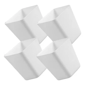 4 Pcs Storage Basket Set Hanging Bucket Holder Buckets Cups for Rolling Cart - Picture 1 of 12