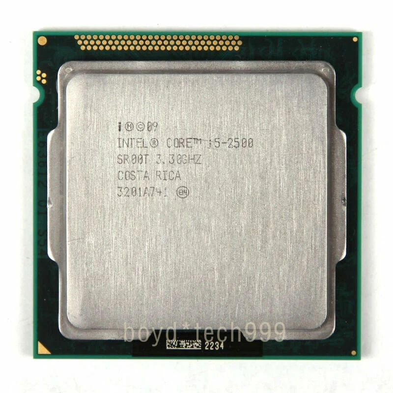 Intel Core i5 i5-2500 Processor 3.3 GHz/6M/5GT/s DMI (SR00T) LGA 1155 / H2 CPU - Image 1 of 1