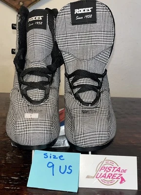 Patines de hielo Roces negro blanco talla US 9 US patines artísticos con puntera escogida Foto 1 de 4