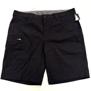 Eddie Bauer Mens Rainier Shorts 40 Black Active Fit - Picture 1 of 6