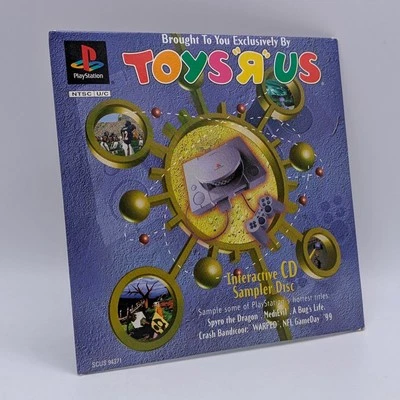 Toys R Us Playstation PS1 Interactive CD Sampler Disc 1998 Spyro Crash Bandicoot - Image 1 of 4