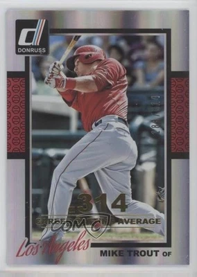 2014 Panini Donruss Gold Career Stat Line /314 Mike Trout #301 - Image 1 of 2