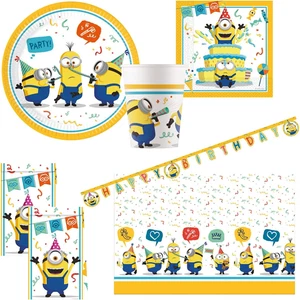 10215308DY - Set Party Minions the Rise of Gru, Set Di Stoviglie Monouso Da 46 P - Foto 1 di 12