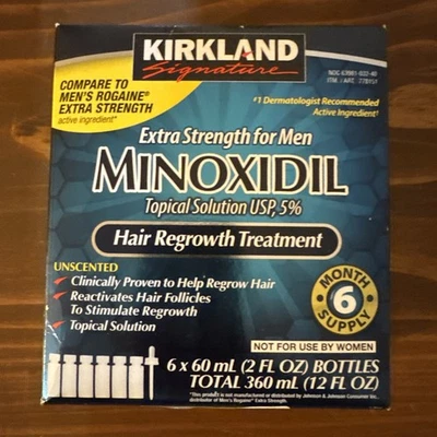 Kirkland Minoxidil 5% Extra Strength Men Hair Regrowth 6 Month Exp 11/2024 - Image 1 of 3