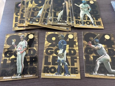 1994 Leaf Gold Leaf Rookies Complete Set Carlos Delgado Manny Ramirez - Image 1 of 4