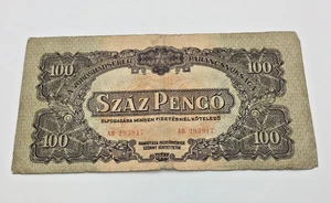 1944 Hungarian Pengo 100 Szaz Banknote Collectable  CN3 P120 - Picture 1 of 12