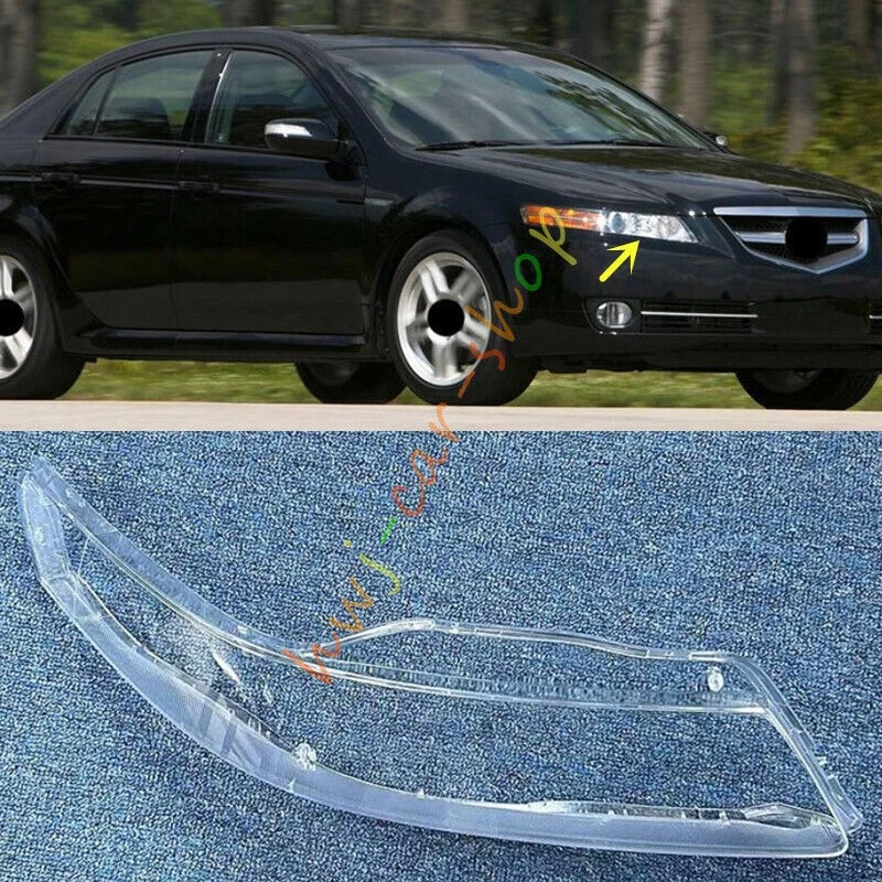 Right Side Headlight Lens Clear Cover + Sealant Glue For Acura TL 2004-2008 — 第 1/4 张图片
