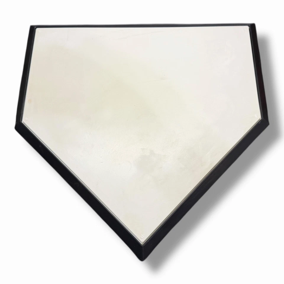 Placa de béisbol profesional talla oficial con clavos blanca/negra NUEVA Foto 1 de 4