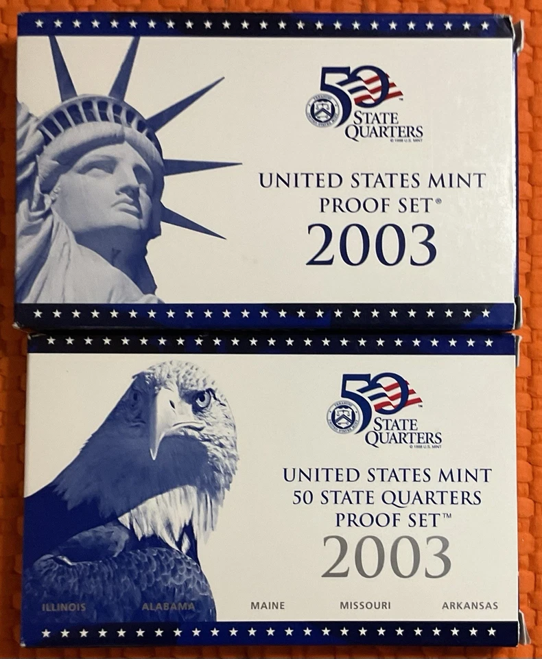 2003 Proof Set & 2003 State Quarter Set Clad - Image 1 of 1