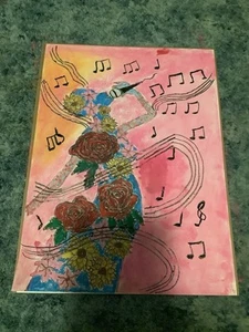Girl Singing With Flowered Dress On - Picture 1 of 1
