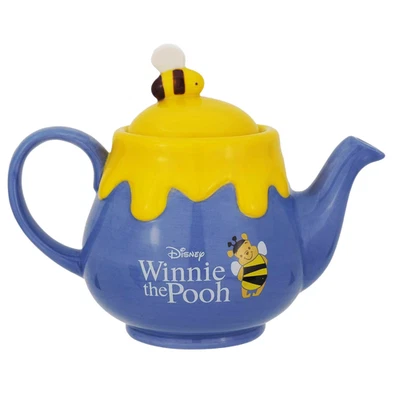 Winnie the Pooh Honeypot Teapot - Purple Porcelain Disney Collectible by Sunart - Image 1 of 4