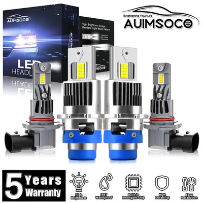 Faros LED bombillas luz antiniebla haz alto bajo 72000LM para Toyota Venza 2009-2012 Foto 1 de 4