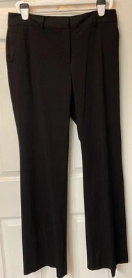 "Nuevos pantalones de negocios Liz Claiborne altos para mujer negros 14L entrepierna elástica 34""" Foto 1 de 4