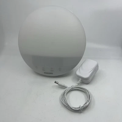 PHILIPS HF3520 Wake Up Sleep Light Sunrise Alarm Clock Radio + AC Plug | EUC - Image 1 of 4