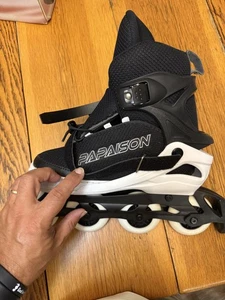 PAPAISON Inline Skates XL Adjustable 8-10.5 Men 9.5-12 Women Black Roller Blades - Picture 1 of 7