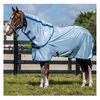 HORSEWARE 爱尔兰 Amigo Azure 蓝色/海军/电动蓝色虫形地毯加飞板 — 第 1/4 张图片