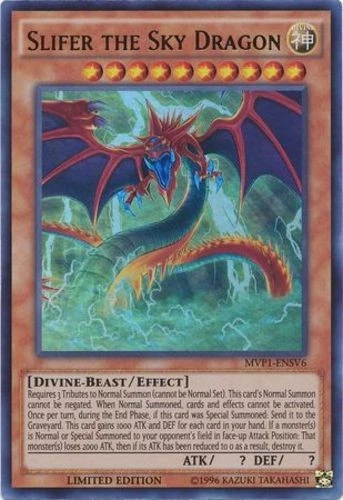 Slifer the Sky Dragon - MVP1-ENSV6 - Ultra Rare - Limited Edition Near Mint Yugi - Image 1 of 1