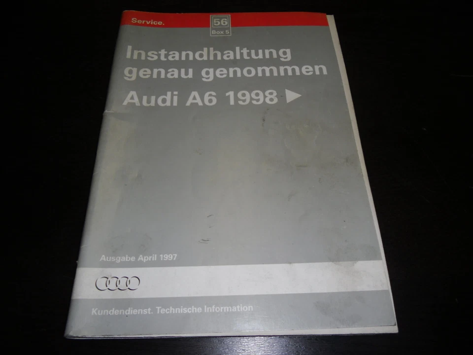 Manuel D'Atelier Entretien Audi A6 C5 À Partir De L'Année 1998 - Photo 1/1