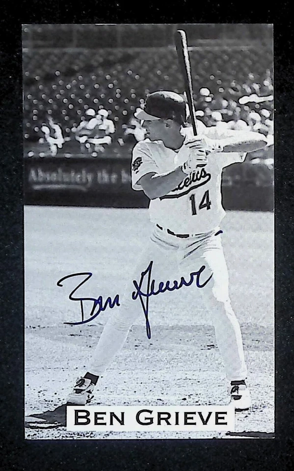 Ben Grieve Signed Autographed 3x5 Photo Oakland A's - Image 1 of 1