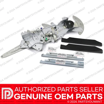 GENUINE Toyota 1989-1995 4Runner OEM Rear Back Window Glass Regulator [FULL KIT] - Image 1 of 4