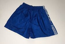 Vtg Adidas Soccer Short Shorts Blue Mens L Made In The Usa Satin Running Jogging