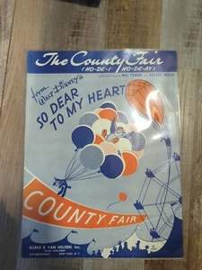 1948 Disney Sheet Music THE COUNTY FAIR from So Dear To My Heart - Picture 1 of 2