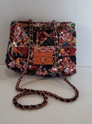 Sexy Bolso Bandolera Aldo Glammy Brillante Lentejuelas Adornado 23" Gota Baile de graduación Boda Foto 1 de 4