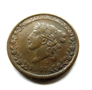 CENTAVO GRANDE 1841 - MILLONES PARA DEFENSA NI UN CENTAVO PARA TRIBUTO - Imagen 1 de 3
