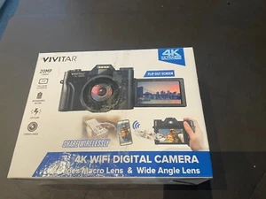 VIVITAR---4K WIFI DIGITAL CAMERA--WITH 2 LENSES - Picture 1 of 3