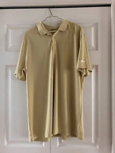 Nike Golf Standard Dri-Fit short sleeved polo size XL, color dark yellow/gold  - Picture 1 of 4