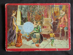 ancienne planche de loto et 6 jetons chromo pour compléter un jeux fin XIX ème - Picture 1 of 1