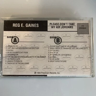 Reg E. Gaines Please Don't Take My Air Jordans (Cassette) Advance Promo - Image 1 of 2
