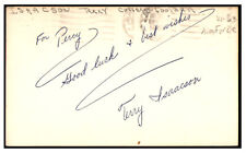 Terry Isaacson Signed 1964 GPC Card 3x5 Autograph '63 Air Force QB Legend 91193