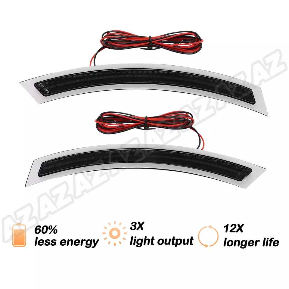 For 14-18 BMW X5 F15 M F85 LED Front Bumper Side Marker Reflector Light Smoked  Foto 1 de 4