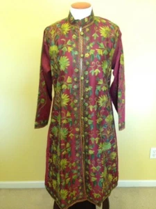 Vintage Indian Kashmiri Crewel Embroidery Coats/ Kurti/ Dress - Picture 1 of 3