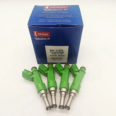 4Pcs Denso Fuel Injectors 23250-36010 For 2009-2012 Toyota Camry RAV4 Highlander Foto 1 de 4
