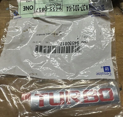 Placa de identificación emblema puerta levadiza sónica Chevrolet GM OEM 12-18 94550817 Foto 1 de 2