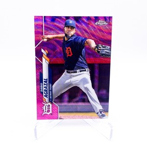 2020 Topps Chrome - Pink Wave Refractor - Dario Agrazal #U-30 Tigers
