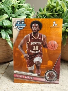 2023-24 Bowman U Chrome 1st Prince Aligbe Orange Shimmer 24/25 - Boston College - Bild 1 von 11