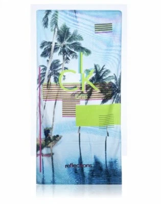 Toalha de praia Calvin Klein CK Reflections palmeira - Nova em folha - Imagem 1 de 3