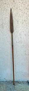 OLD AFRICAN SPEAR, CIRCA 1900, SOMALIAN ORIGIN, 138 CM, SAGAY FOR COLLECTION - Picture 1 of 6
