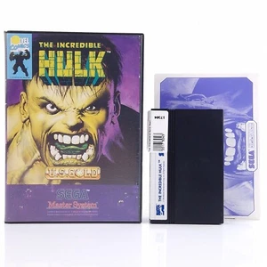 Juego Sega Master System: The Incredible Hulk - EMBALAJE ORIGINAL Módulo Anl PAL MS Cartridge - Imagen 1 de 7