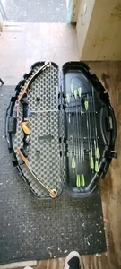 Martin Archery MT-6 Cougar Magnum 11 Compound Bow With Case Arrows And More USA - Picture 1 of 24