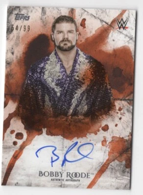 Bobby Roode 2018 Topps WWE Undisputed Autograph Card Auto Orange /99 - Image 1 of 2