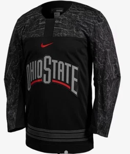 Nike Ohio State Buckeyes Schwarz Eishockey Trikot XL OSU Engineered NEU - Bild 1 von 10
